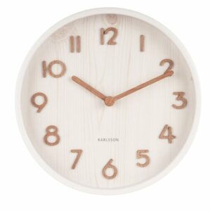 Karlsson 5808WH Designové nástěnné hodiny pr. 22 cm Karlsson