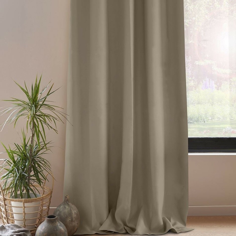 AmeliaHome Závěs Blackout EYELETS béžová