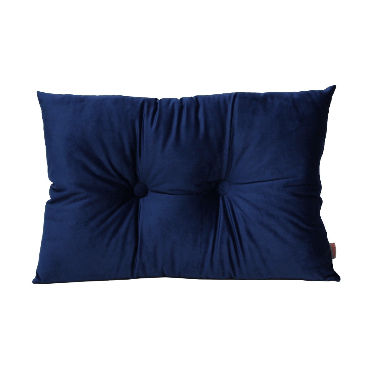 Domarex Polštář s knoflíky Serenity Velvet modrá