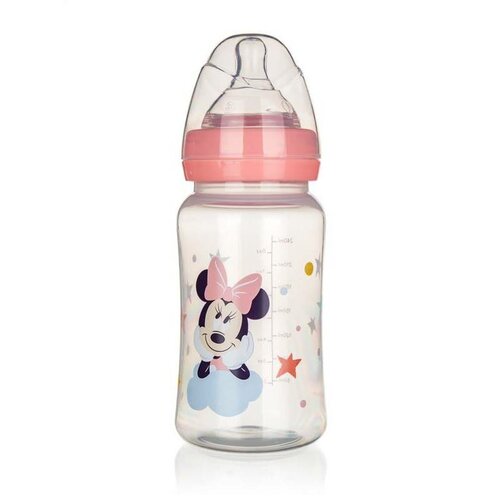 VETRO-PLUS Láhev plastová se silikonovým dudlíkem MINNIE 240 ml