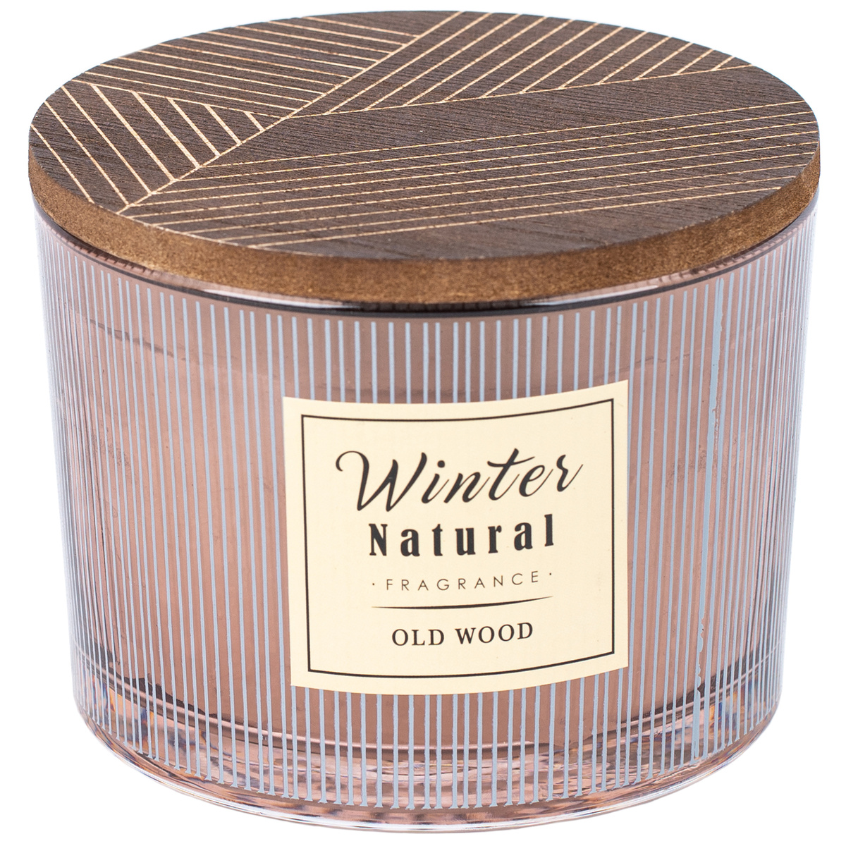 Svíčka ve skle Winter natural Old wood