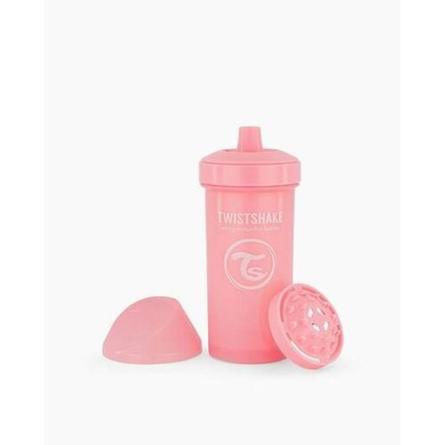 Twistshake Netekoucí láhev s pítkem 360 ml 12 m+