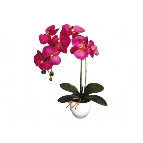 Umělá orchidej v květináči 7 květů