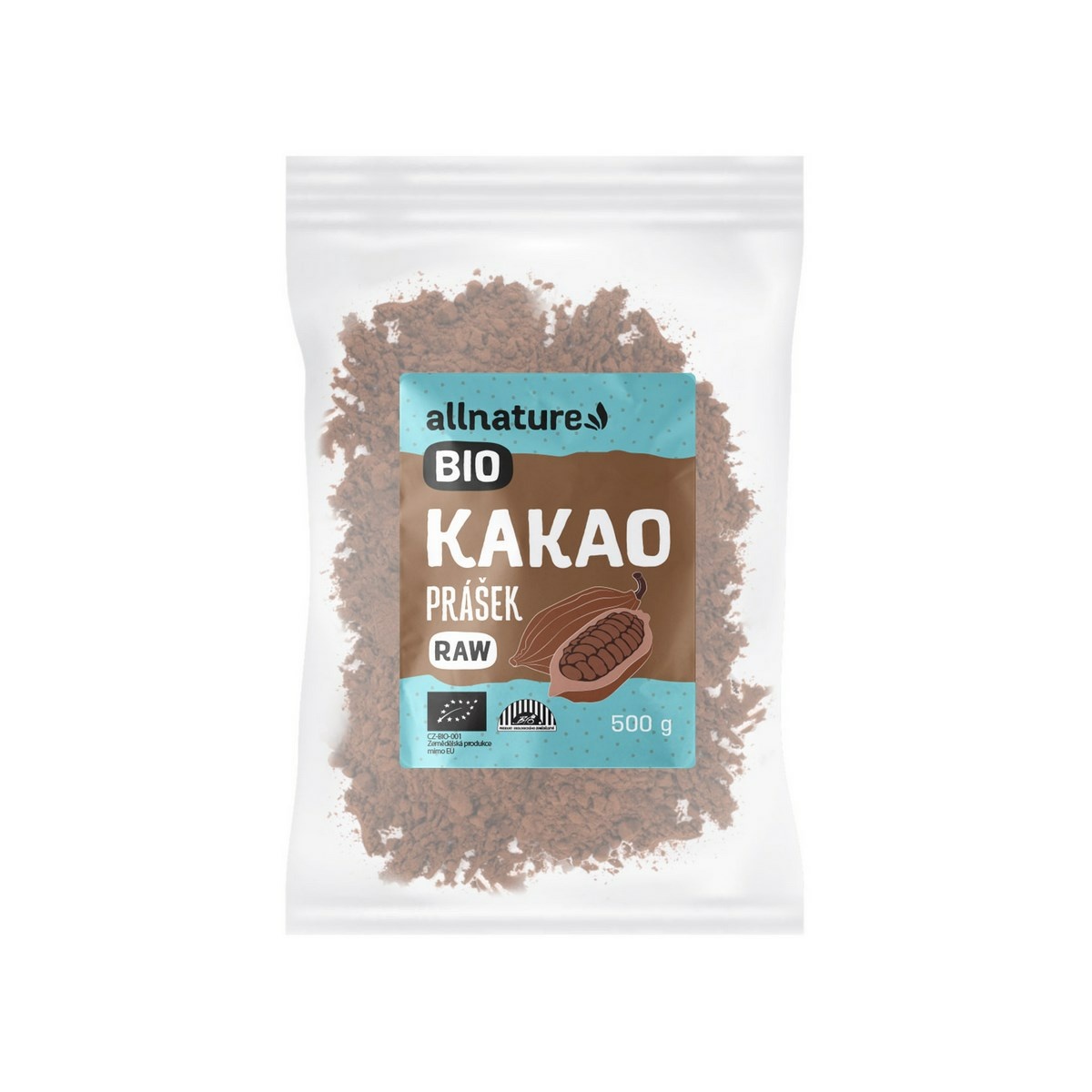 Allnature Kakaový prášek BIO RAW 500 g Allnature