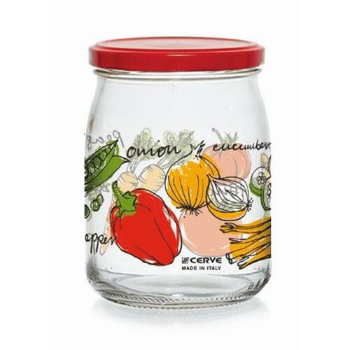 Zavařovací sklenice s víčkem ZELENINA 500 ml