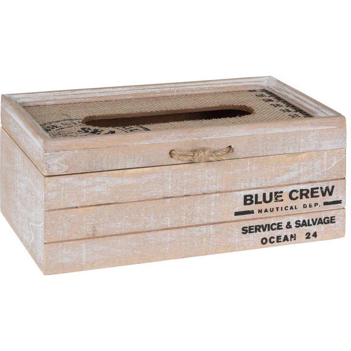 Dřevěný box na kapesníky Blue Crew
