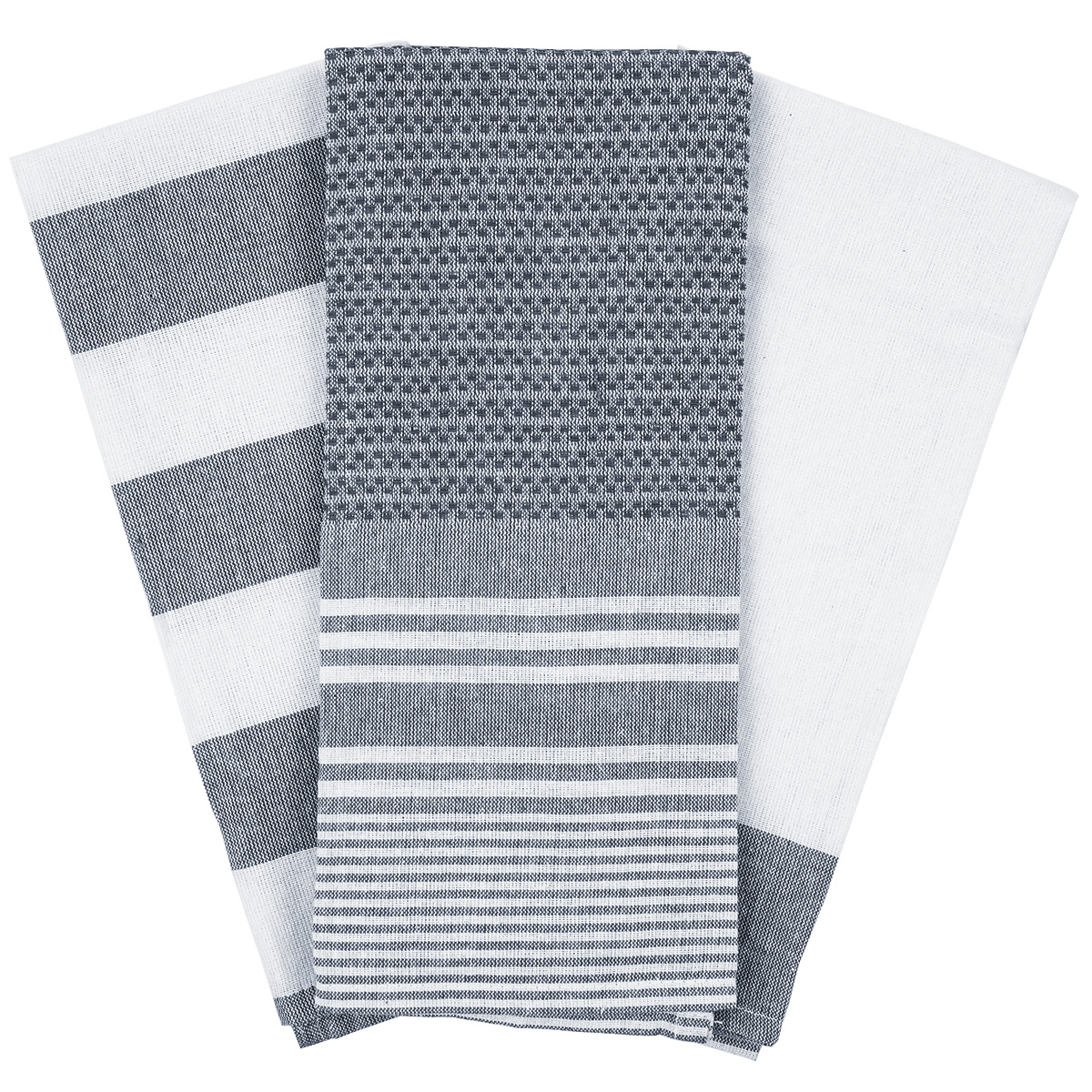 Kuchyňská utěrka Stripes šedá