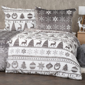 4Home V&aacute;nočn&iacute; povlečen&iacute; mikroflanel Christmas time &scaron;ed&aacute;