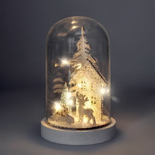 Solight LED vánoční Zasněžený domek