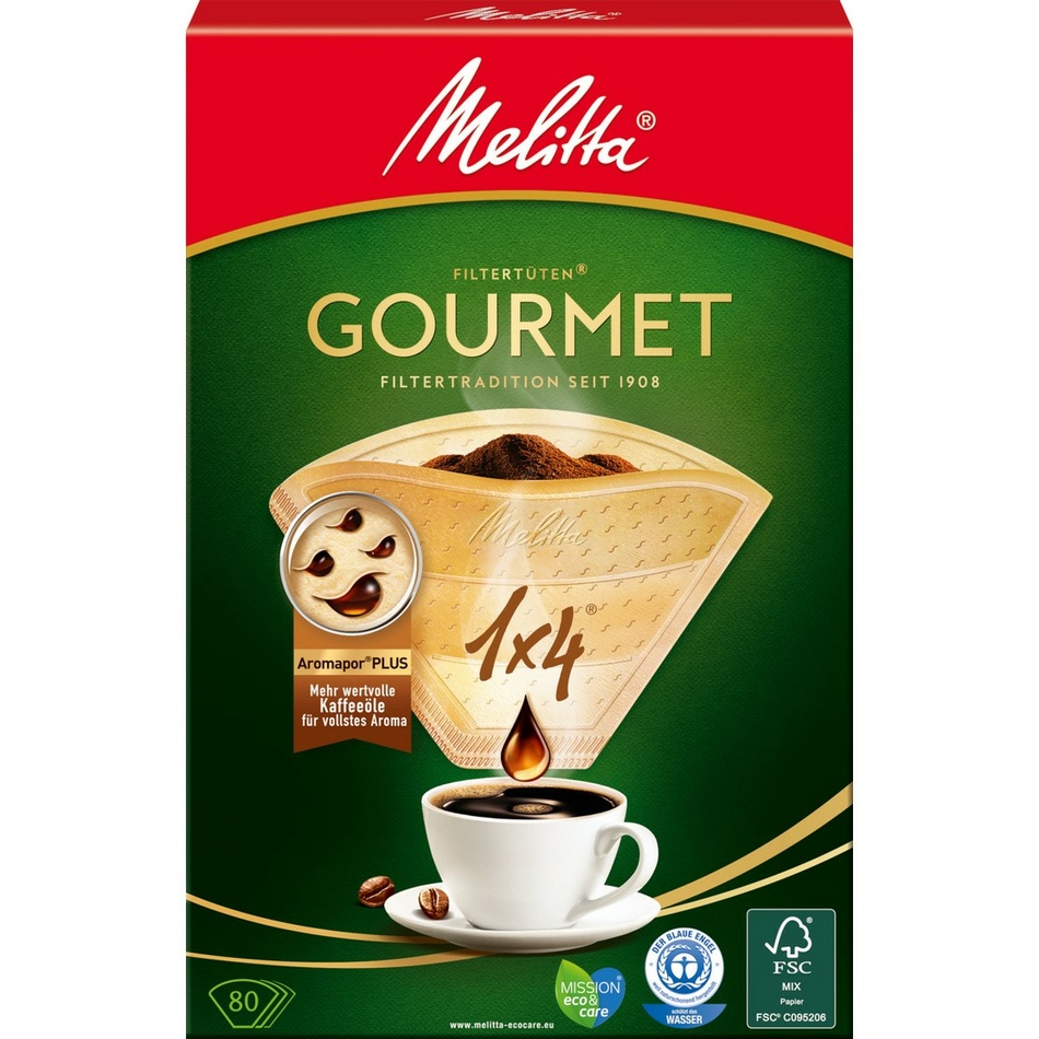 Melitta Gourmet 1x4 80 ks kávové filtry Melitta