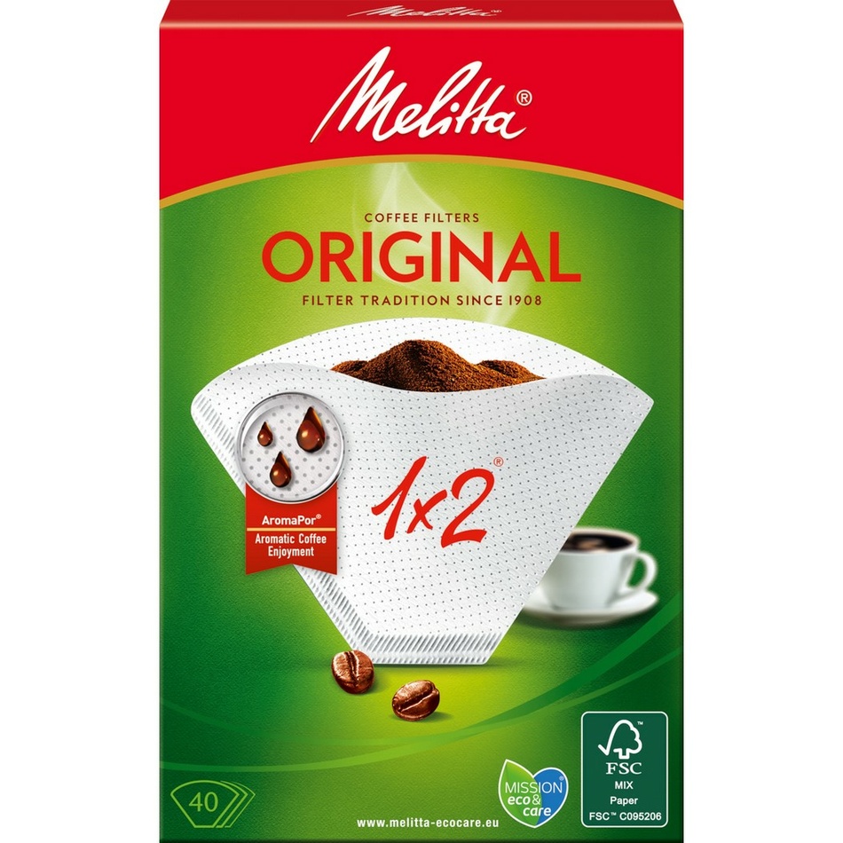 Melitta Original 1x2 40 ks kávové filtry Melitta