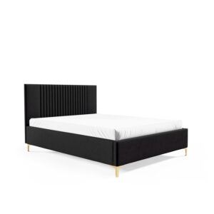 Postel PK 32 120x200 cm - zlat&eacute; nohy Čern&aacute;