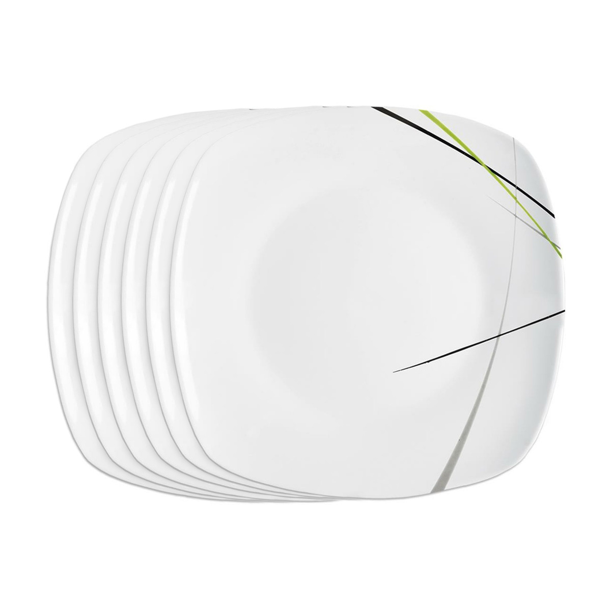 Orion Talíř porc. GREEN hran. mělký Orion