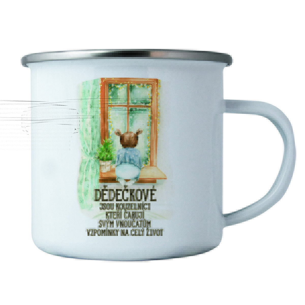 Bohemia Gifts Plechový hrnek Dědečkové