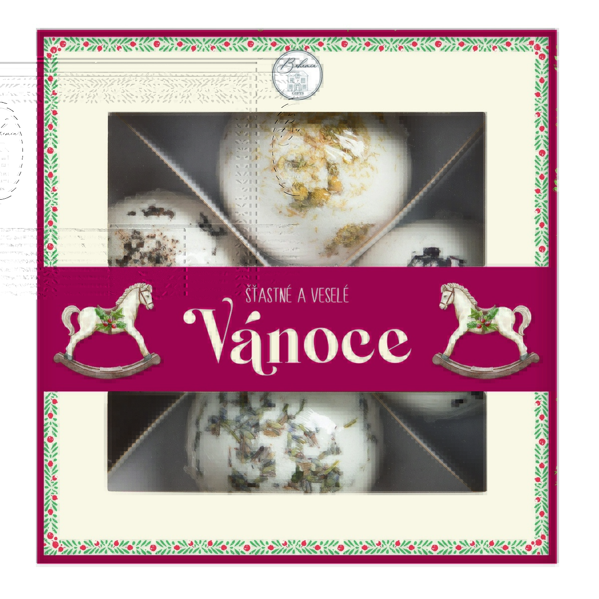 Bohemia Gifts Pralinky do koupele - Vánoce