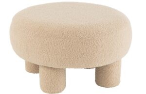 B&eacute;žov&yacute; čalouněn&yacute; taburet J-line Benny 28 cm