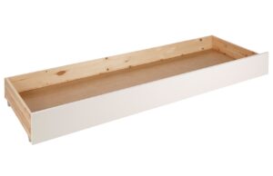 B&iacute;l&aacute; borovicov&aacute; z&aacute;suvka k posteli Vipack Pino Captain 185 x 65 cm