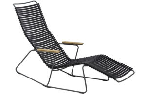 Čern&eacute; plastov&eacute; zahradn&iacute; leh&aacute;tko HOUE Click