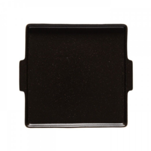 Černý hranatý talíř COSTA NOVA NÓTOS 22 cm