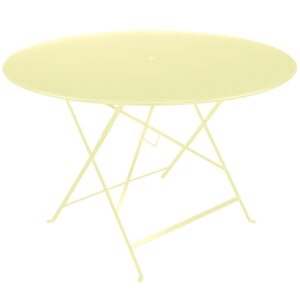 Citronově žlut&yacute; kovov&yacute; skl&aacute;dac&iacute; stůl Fermob Bistro 117 cm