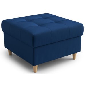 Skandin&aacute;vsk&aacute; podnožka 67x67 cm pro&scaron;&iacute;van&aacute; Modr&aacute;