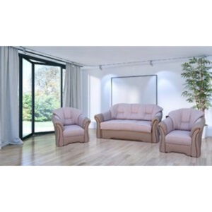 Set pohovka + 2 křesla ALICJA Kr&eacute;mov&aacute;/kr&eacute;mov&aacute; ekokůže