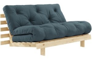 Petrolejově modr&aacute; dvoum&iacute;stn&aacute; rozkl&aacute;dac&iacute; pohovka Karup Design Roots 160 cm