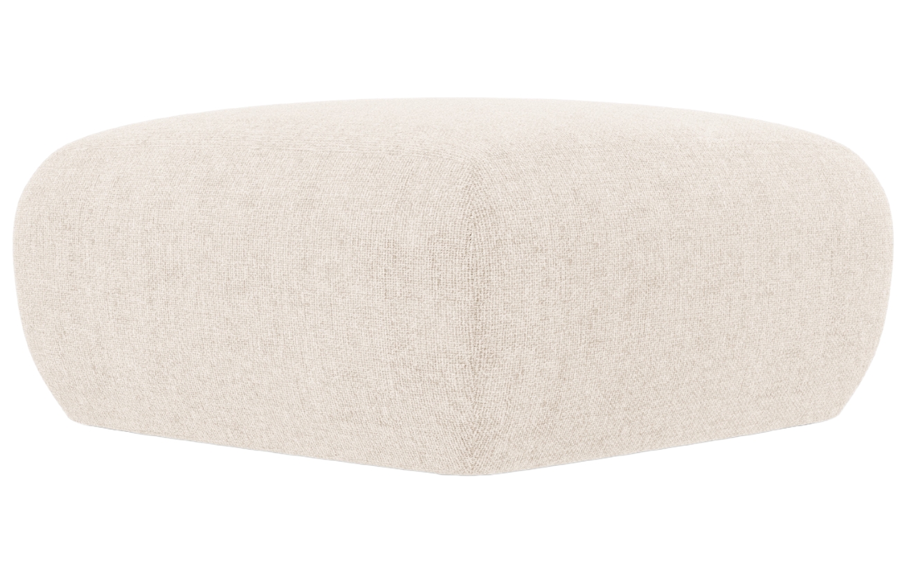 Světle béžová čalouněná podnožka Windsor & Co Lola II. 75 x 75 cm