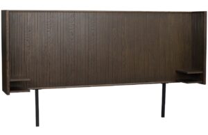 Tmavě hněd&eacute; dubov&eacute; čelo k posteli ROWICO REDMOND 230 cm