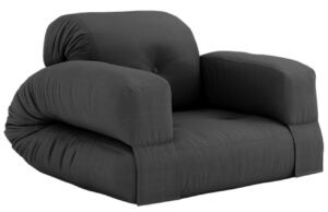 Tmavě &scaron;ed&eacute; rozkl&aacute;dac&iacute; křeslo Karup Design Hippo