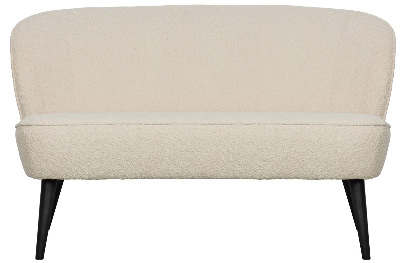 WOOOD Krémově bílá bouclé dvoumístná pohovka Norma 110 cm