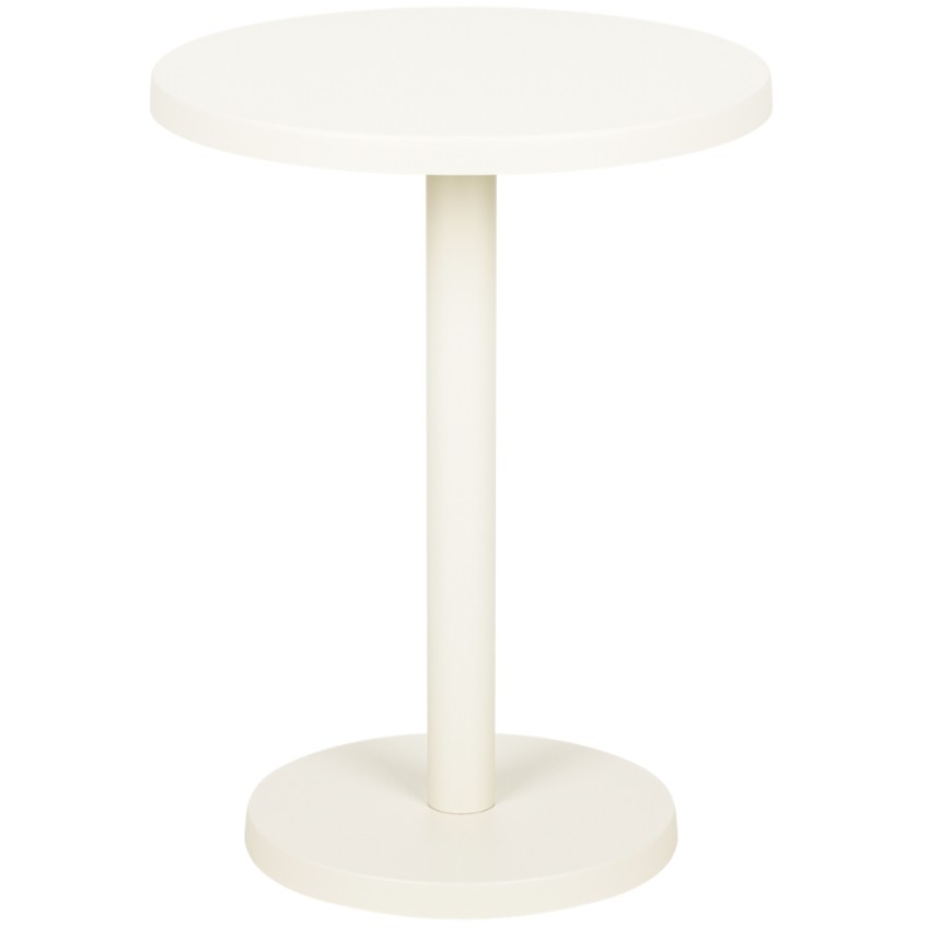 noo.ma Bílý kovový odkládací stolek Odo 44 cm