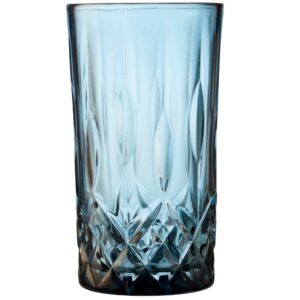 Lyngby Glas Set čtyř modr&yacute;ch sklenic Sorrento 380 ml