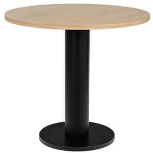 noo.ma Čern&yacute; dubov&yacute; bistro stolek Sool 80 cm