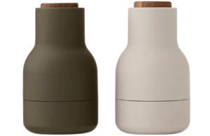 Audo CPH Set dvou zeleno b&eacute;žov&yacute;ch silikonov&yacute;ch ml&yacute;nků na sůl a pepř AUDO GRINDER 10