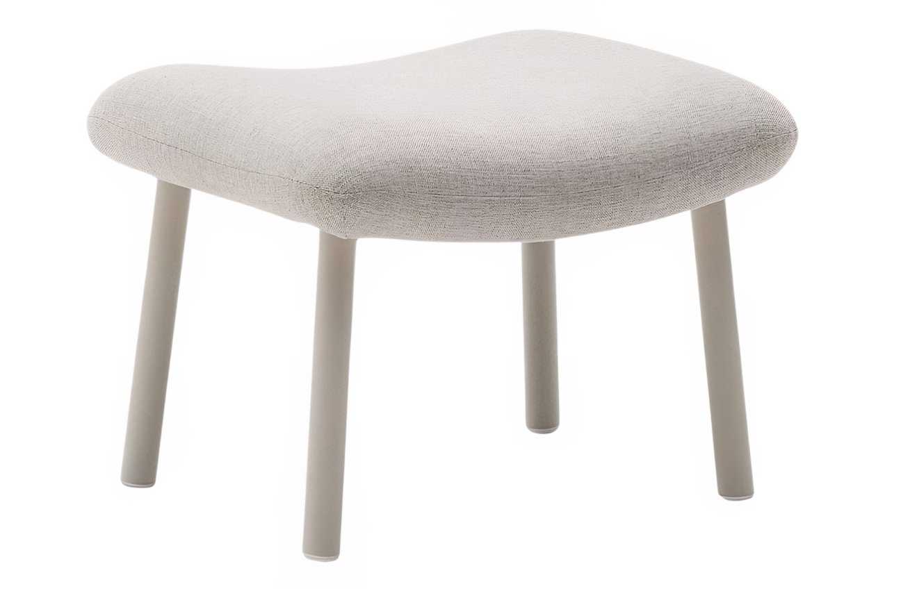 Béžová čalouněná podnožka křeslo Kave Home Inari 60 x 50 cm