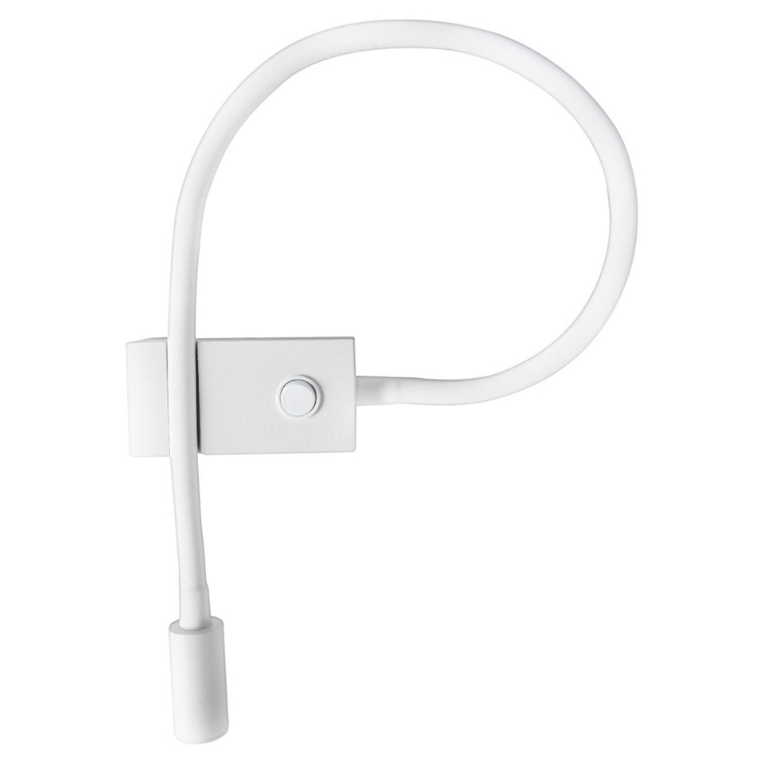 Bílé kovové nástěnné LED světlo Nova Luce Geneva