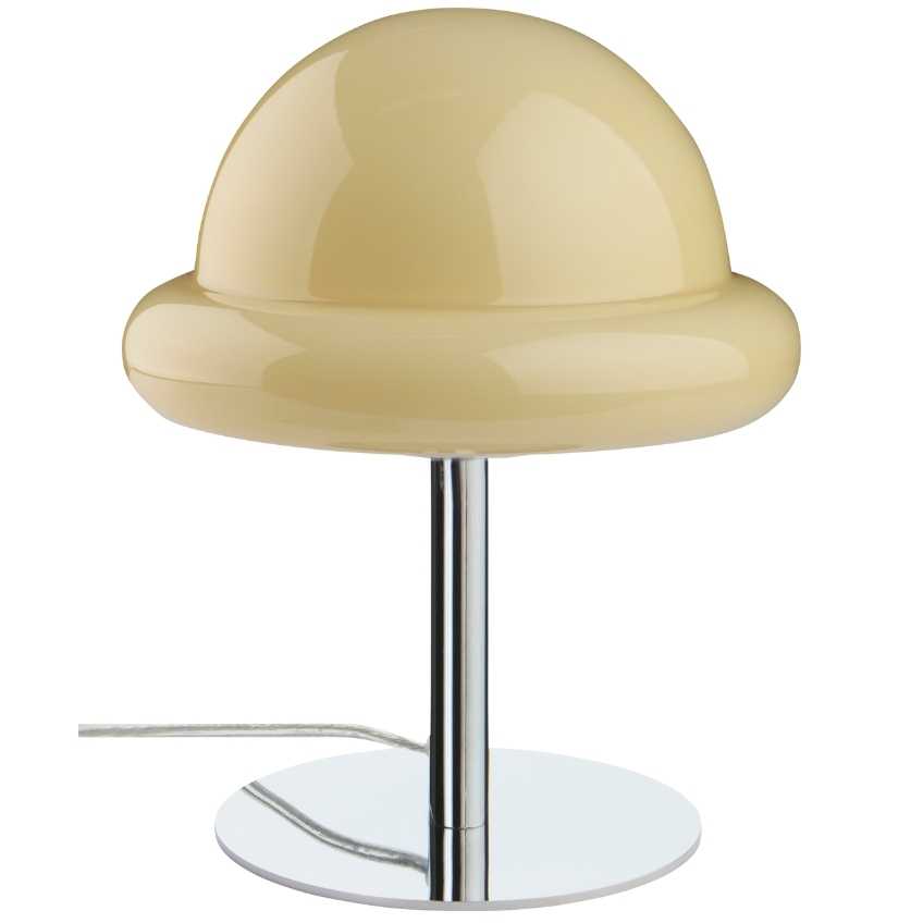 Jotex Světle žlutá skleněná stolní lampa BUBBA