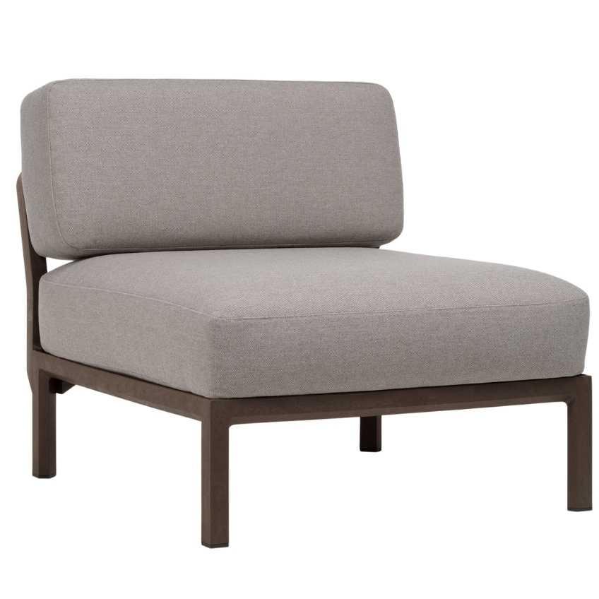 Nardi Šedý zahradní modul Maximo s hnědou podnoží