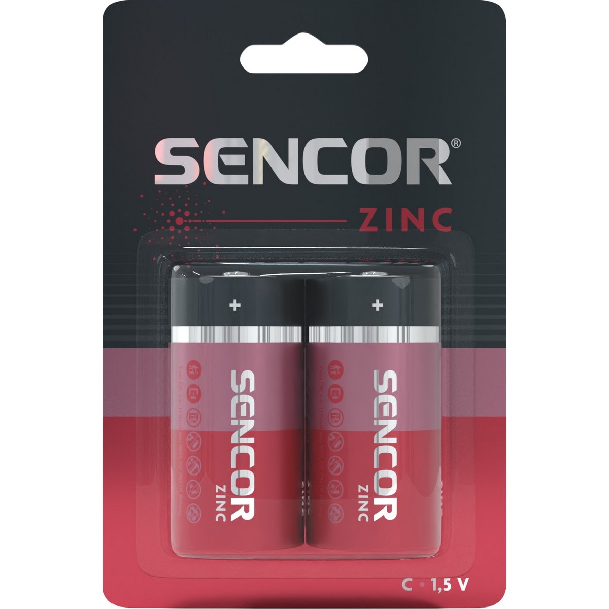 Sencor SBA R14 zinkouhlíková baterie C