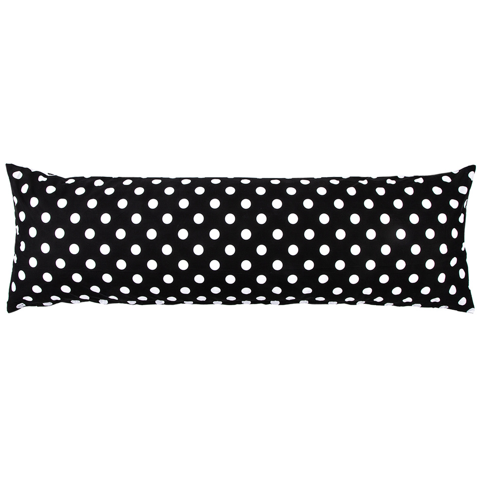 4Home povlak na Relaxační polštář Náhradní manžel Černý puntík