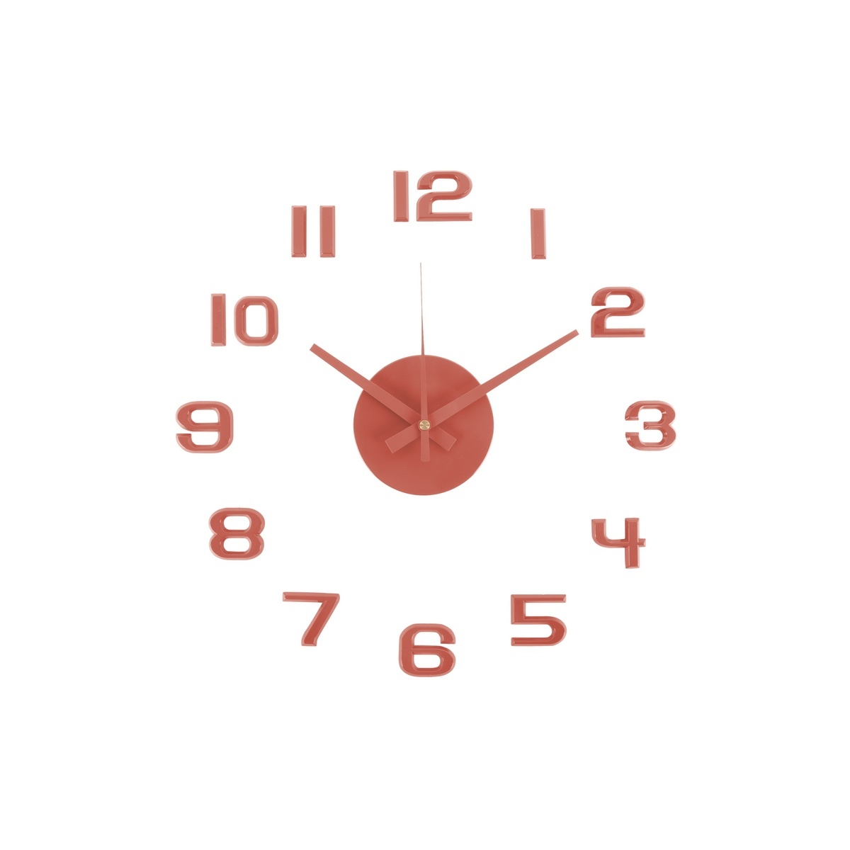 Karlsson 6001RD designové samolepicí hodiny červená