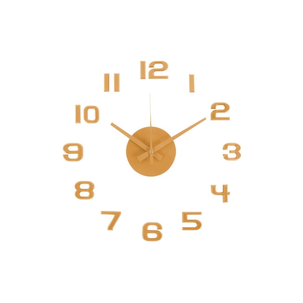 Karlsson  6001YE designové samolepicí hodiny žlutá