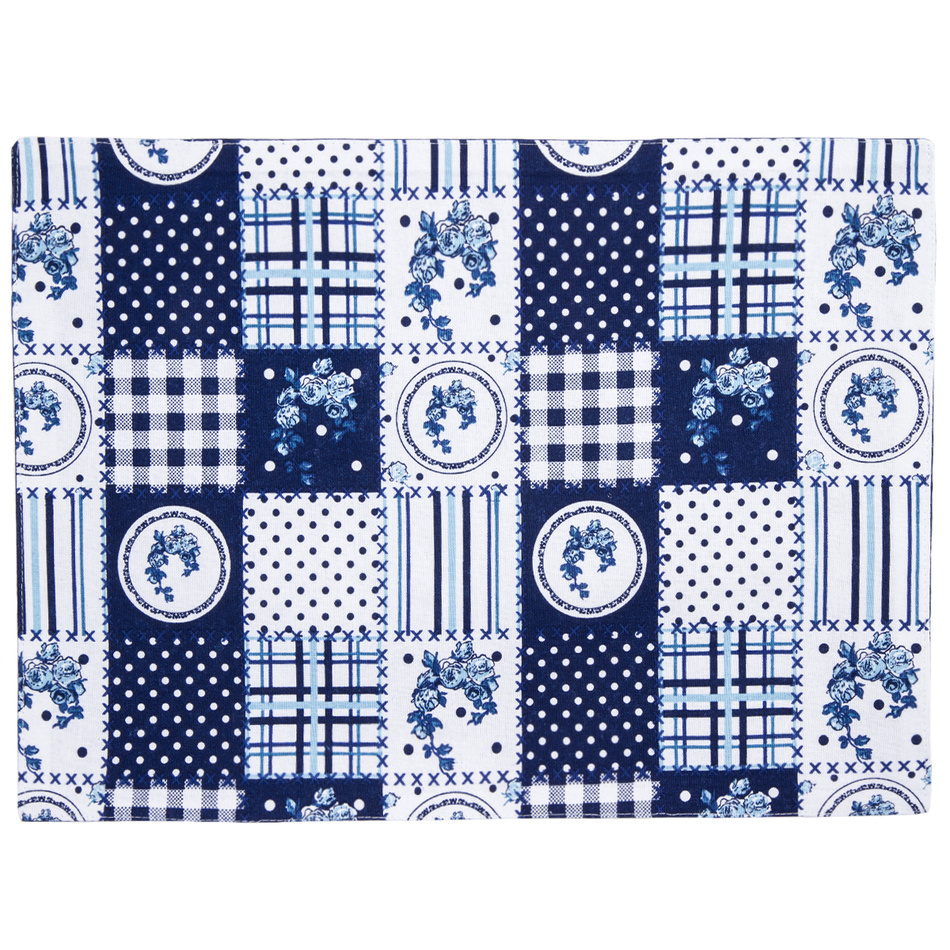 Trade Concept Prostírání Country patchwork modrá