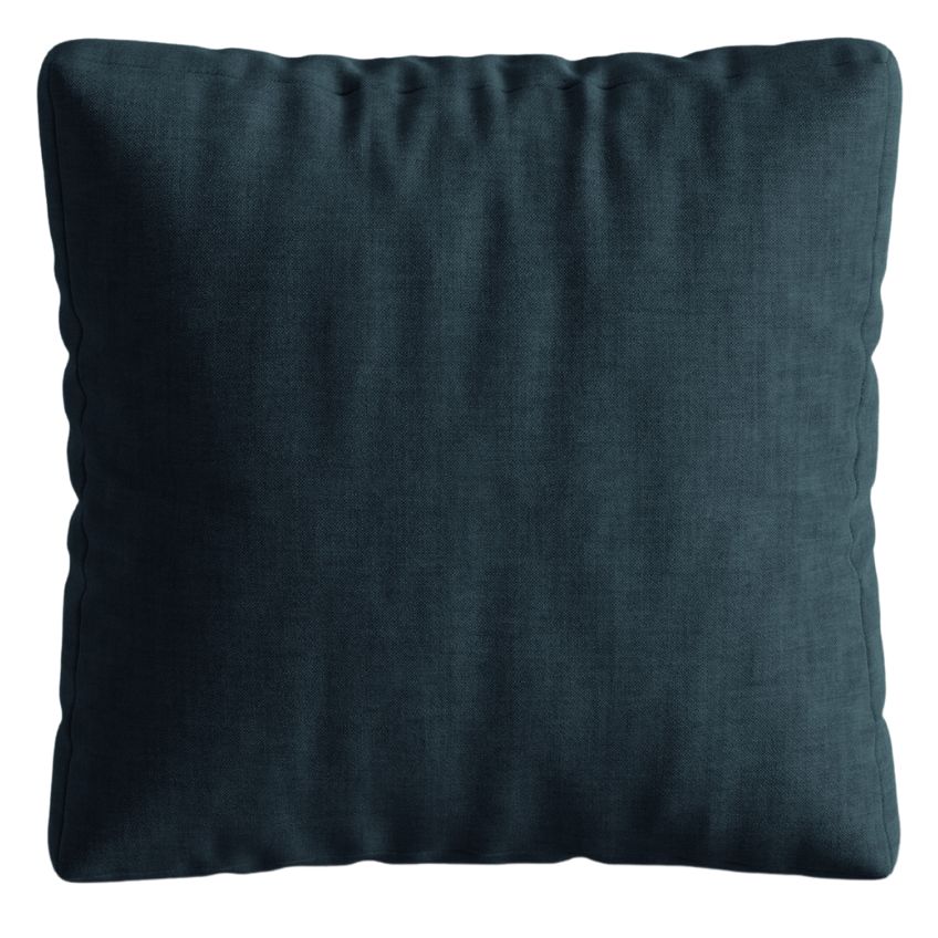 Modrý látkový polštář MICADONI Martina 65 x 65 cm