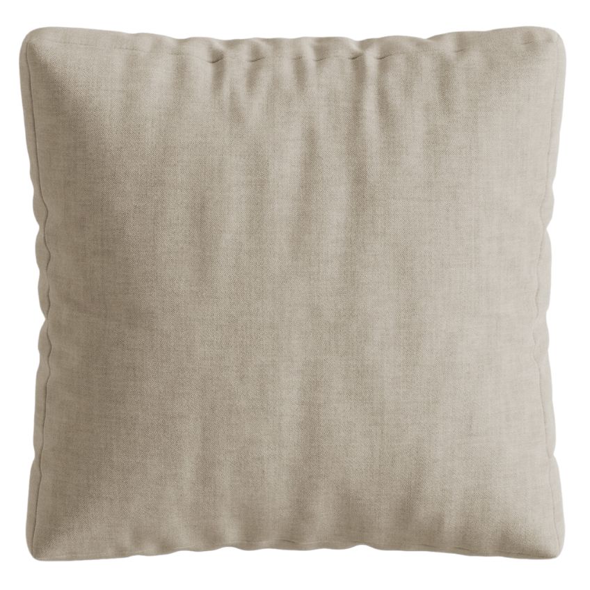 Světle béžový látkový polštář MICADONI Martina 65 x 65 cm