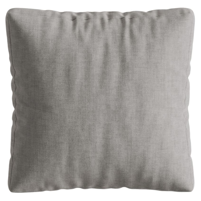 Světle šedý látkový polštář MICADONI Martina 65 x 65 cm
