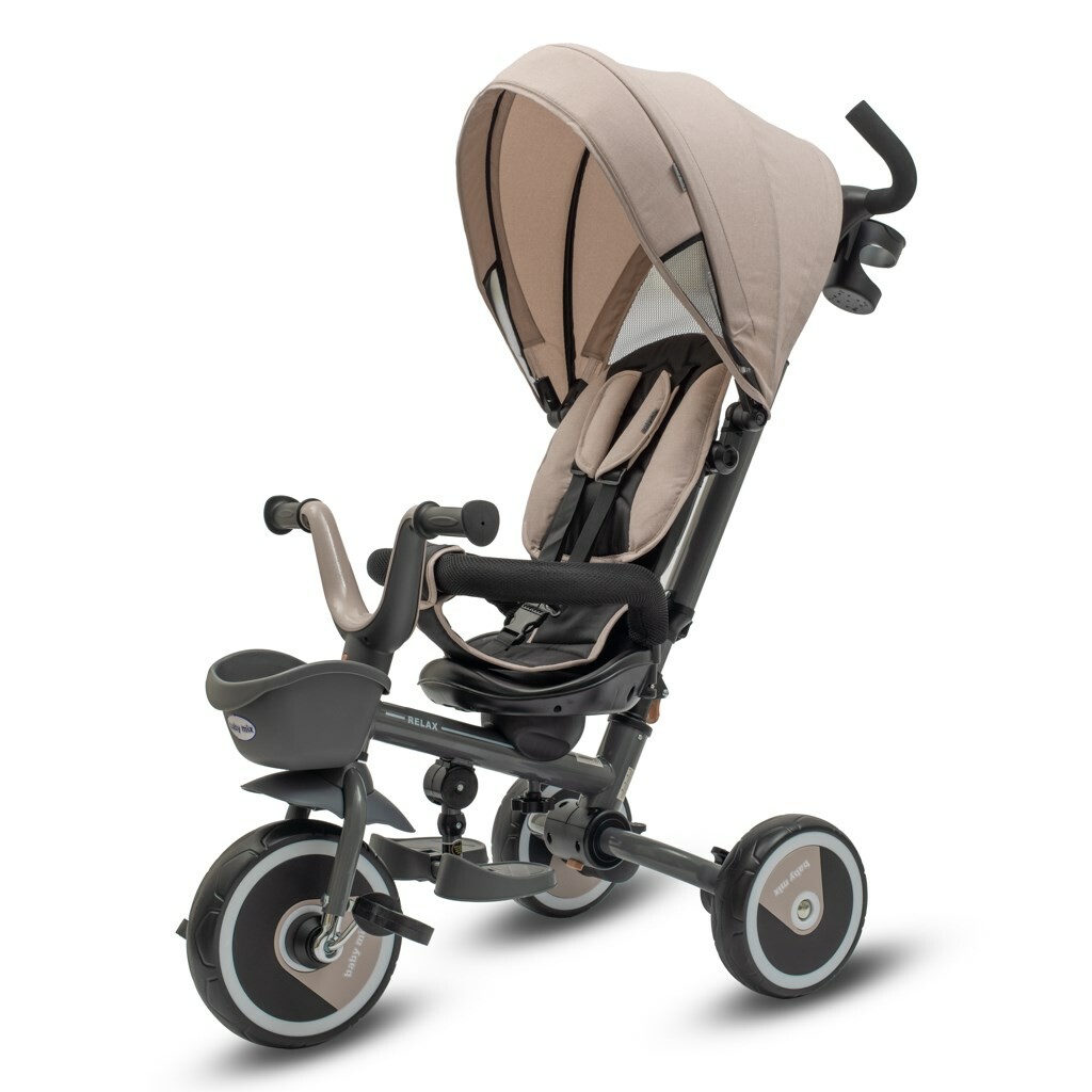 Dětská tříkolka Baby Mix 5v1 RELAX 365° béžová Baby Mix