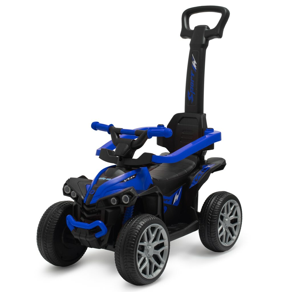 Dětské odrážedlo Baby Mix Mega Prime EVA s vodící tyčí modré Baby Mix