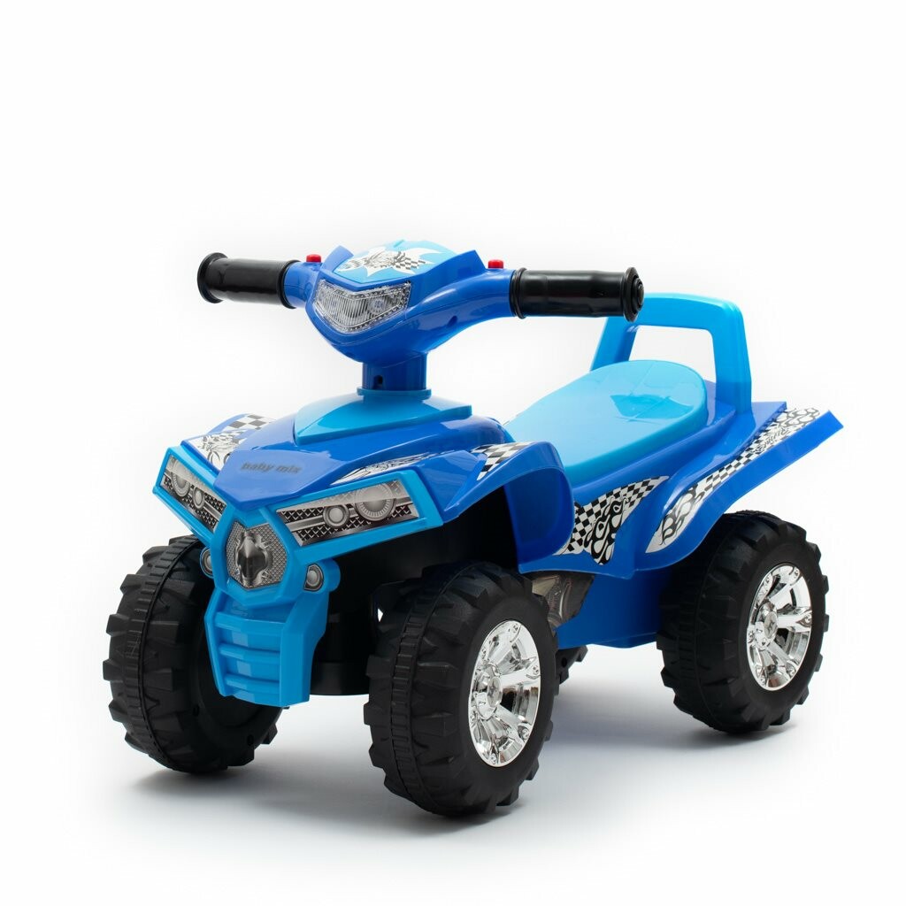 Dětské odrážedlo se zvukem Čtyřkolka Baby Mix modrá Baby Mix